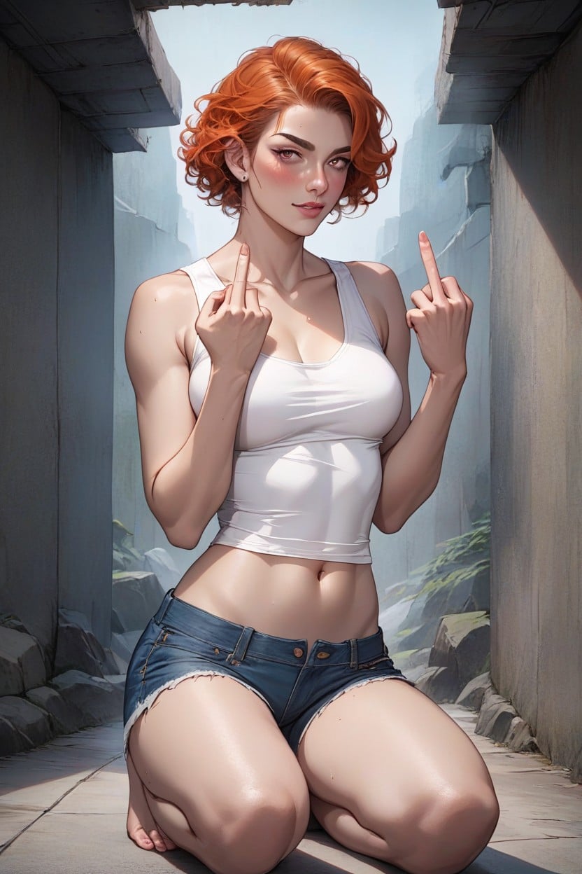 Perfect Eyes, Skinny, Detailed Eyes Hentai AI Porn