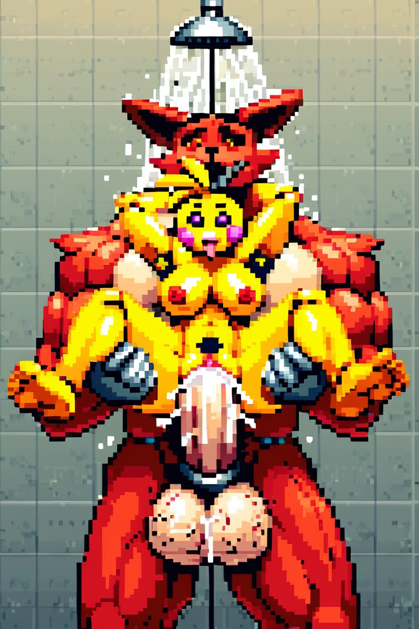 Foxy, Pubic Hair, Cleavage Furry AI Porn