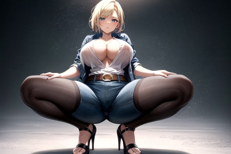 Half Nipples, Ultra High Resolution ×, Oiled Skin Hentai AI Porn