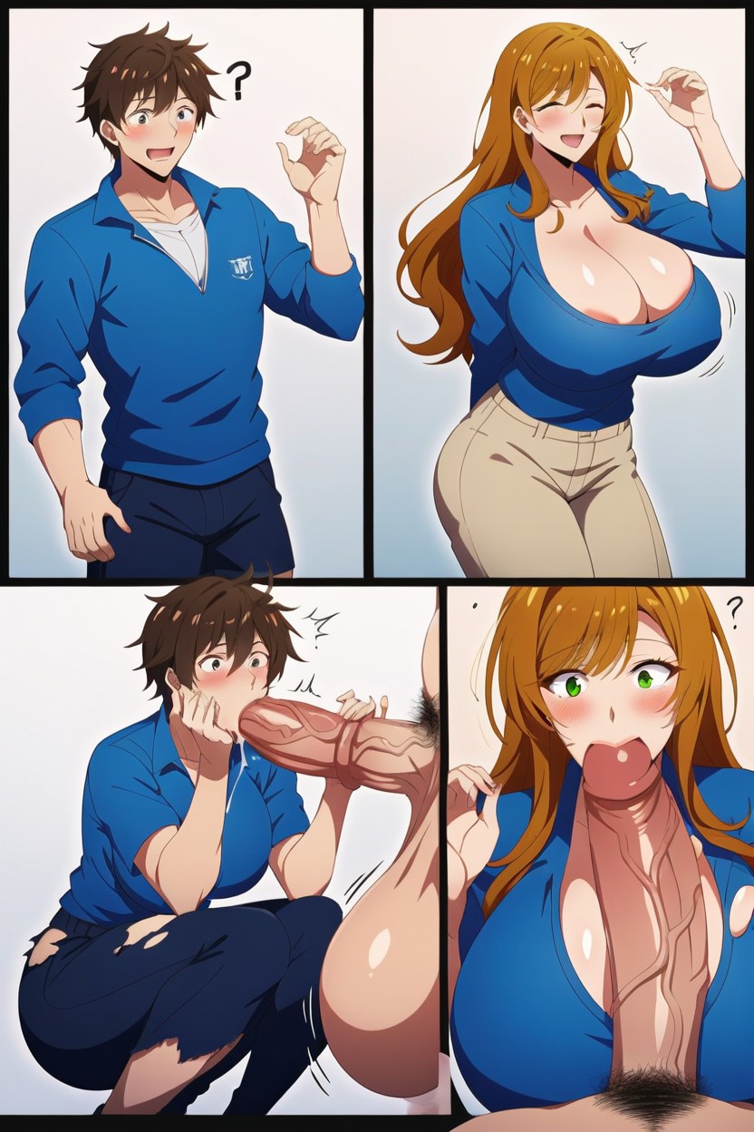 Multiple Views, Torn Clothes, Bounce Lines AI Porn