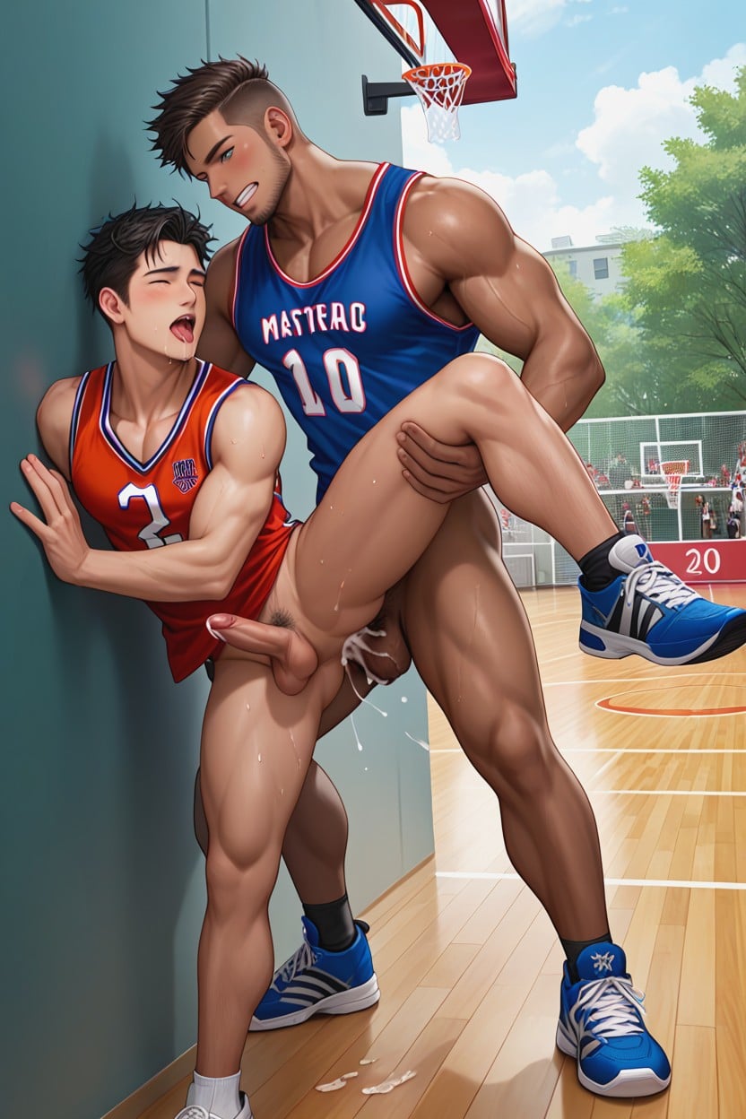 Drooling, Muscular, Clenched Teeth AI Gay Porn