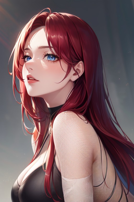 Soft Lighting, Cleavage Cutout, Sensual Hentai AI Porn