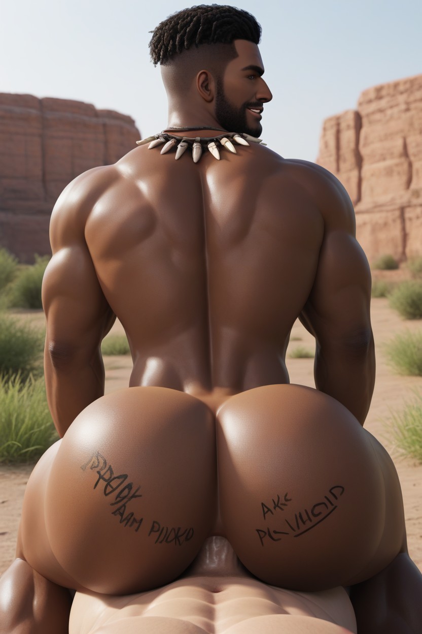 Bottom Is Powerful, Dominant Bottom, Muscular AI Gay Porn