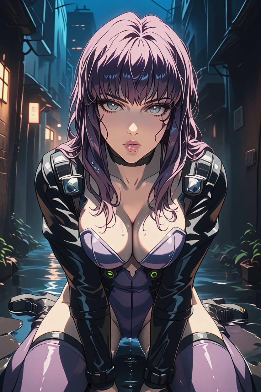 Wet, Gloss Lips, Neons Hentai IA