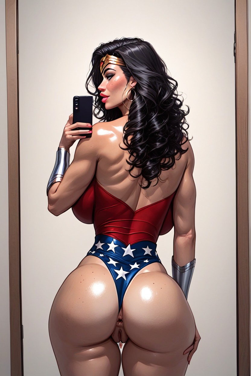 Waist, Oiled, Selfie AI Porn