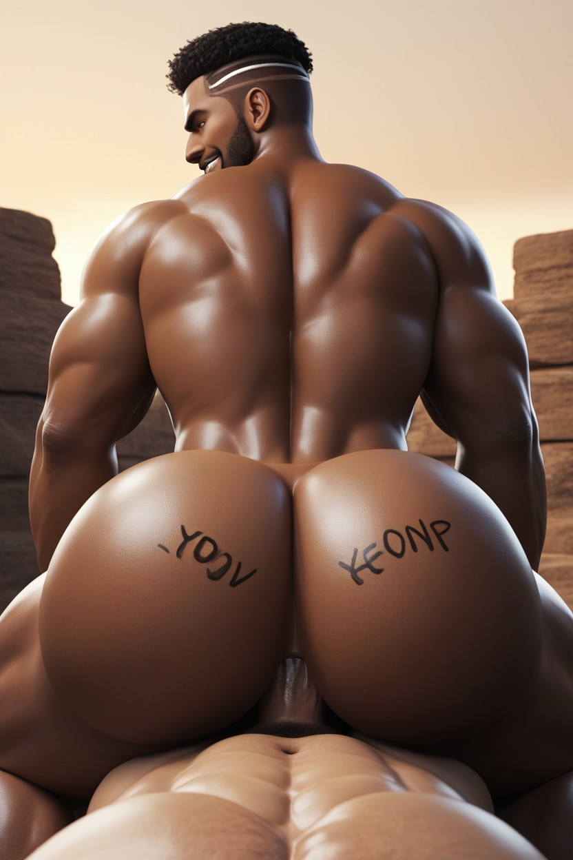 Tribal, Doomed Top, Muscular AI Gay Porn