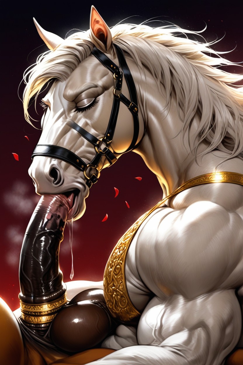 Equianus, Romantic, Gold Cock Ring Furry AI Porn
