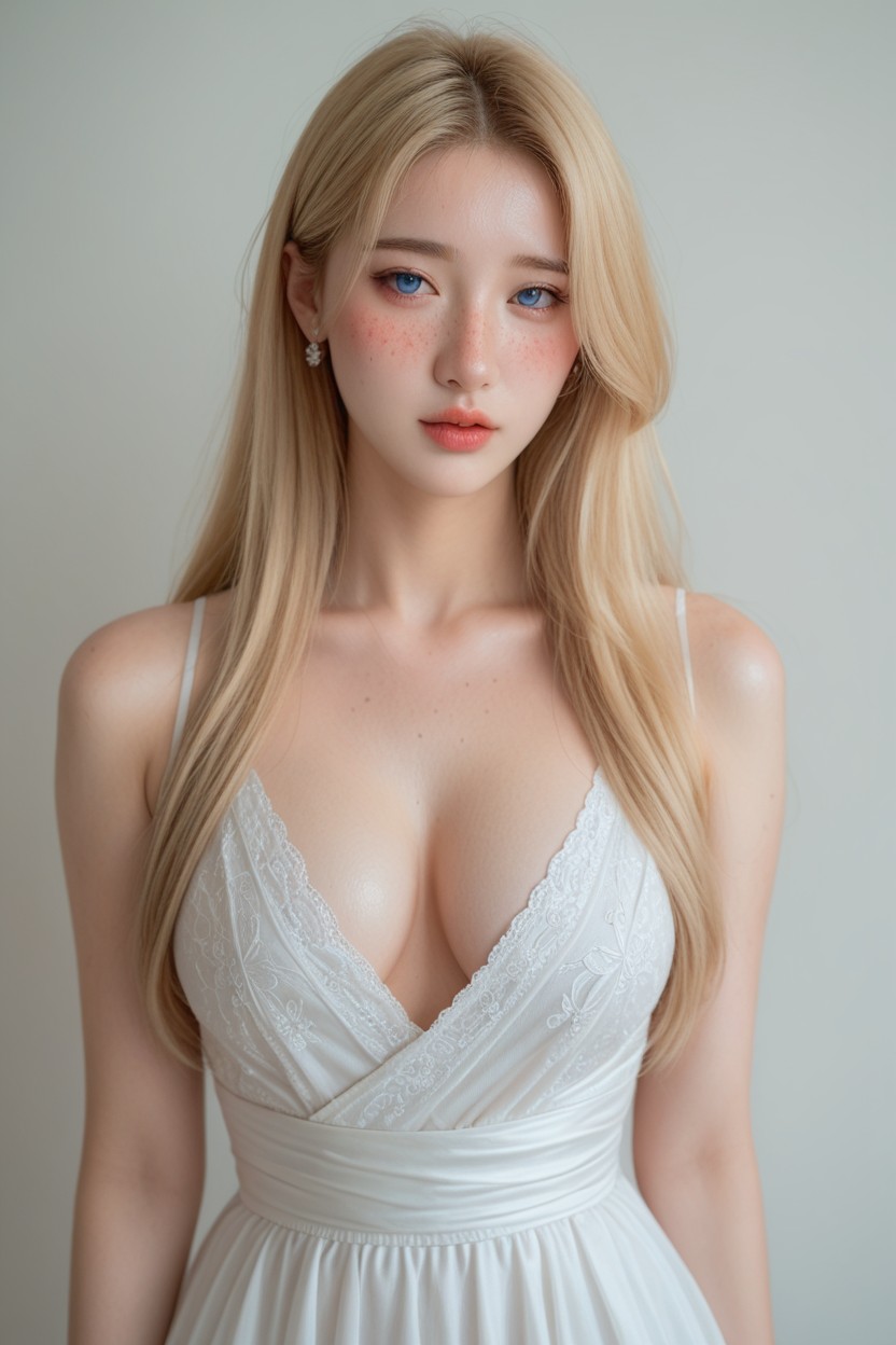 Looking At Viewer, Ultra Pale Skin, Grace Asian AI Porn