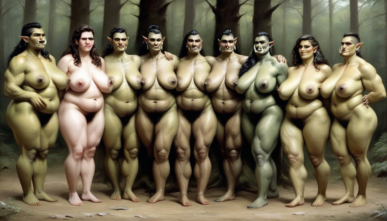 Fat Pussy, Black Hair, 50+ AI Porn