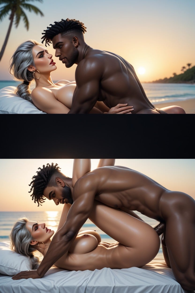 Cinematic, Large, Side View AI Gay Porn