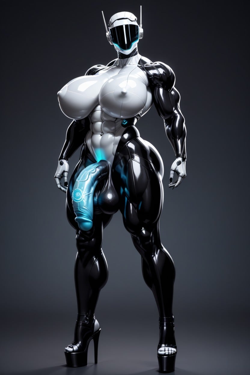 Large Cock, Smug Smile, Holographic Visor 人妖AI黃片