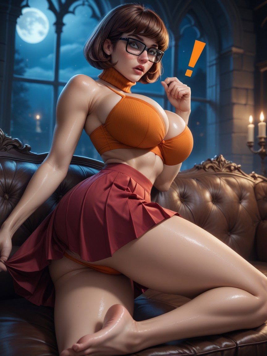 Underboobs, Partially Visible Man, Midnight AI Porn