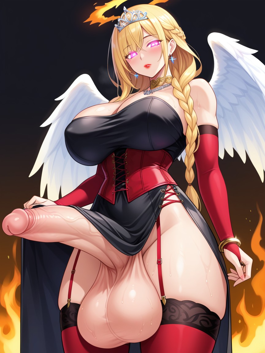 Pink Eyes, Halo, Sweaty 人妖AI黃片