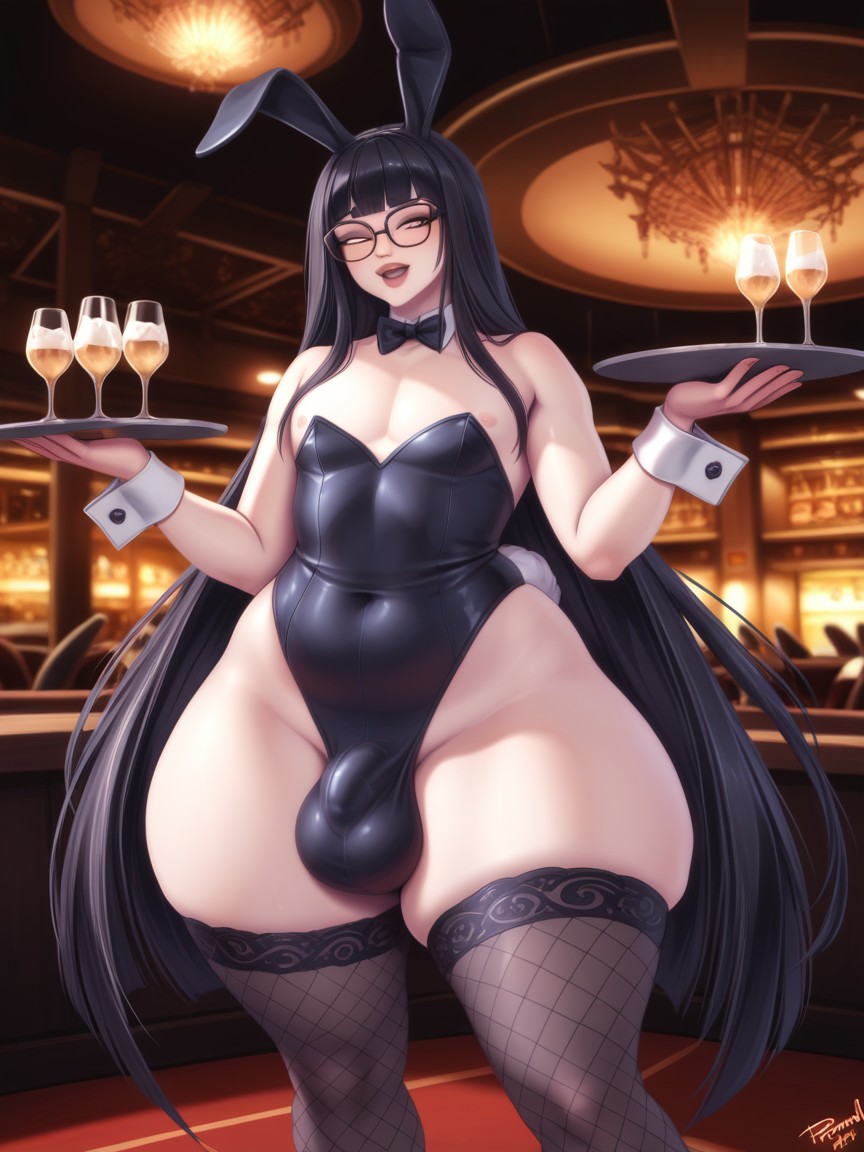 Cute, Thick Thighs, Goth AI Gay Porn