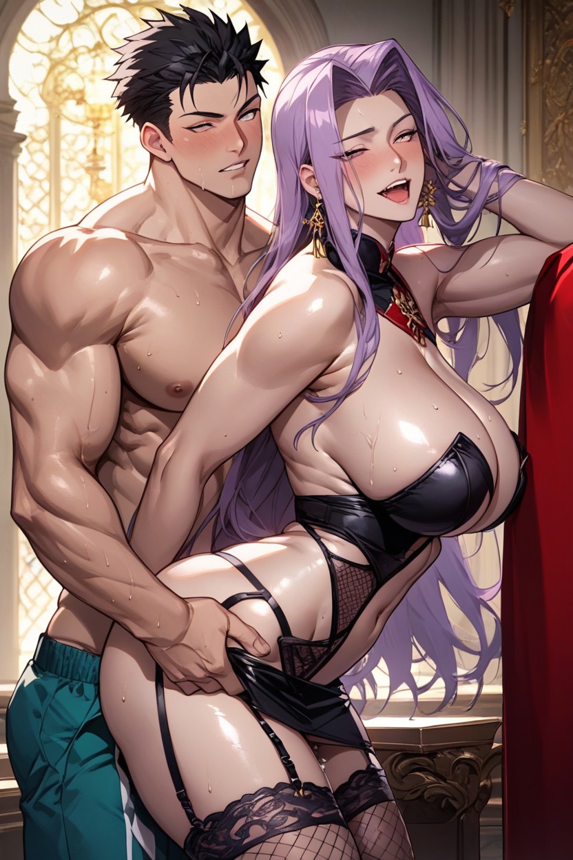 Hard Rough Fuck, Light Skin, Fucked In Throne Hentai AI Porn