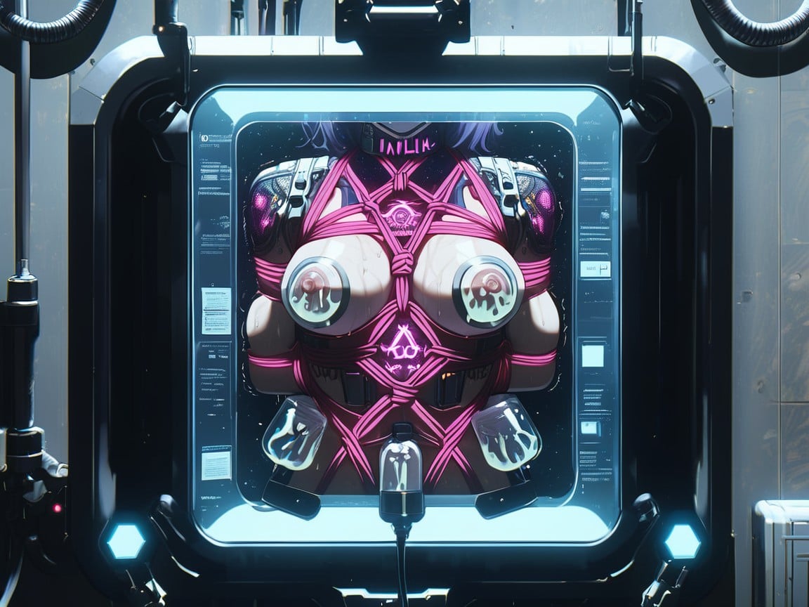 Nipples, Being Milked, Steampunk AI Porn