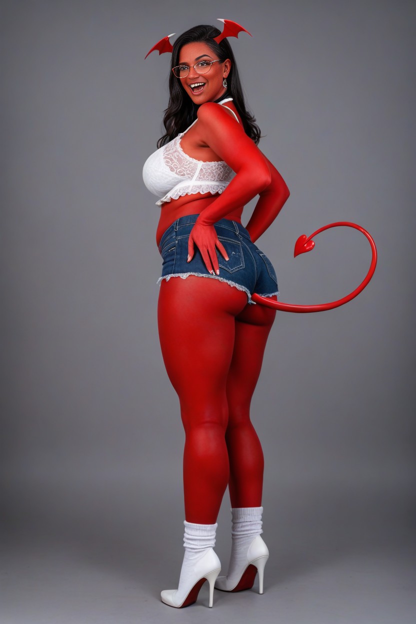 Red Skin, Thick Body, Rim Lighting AI Porn