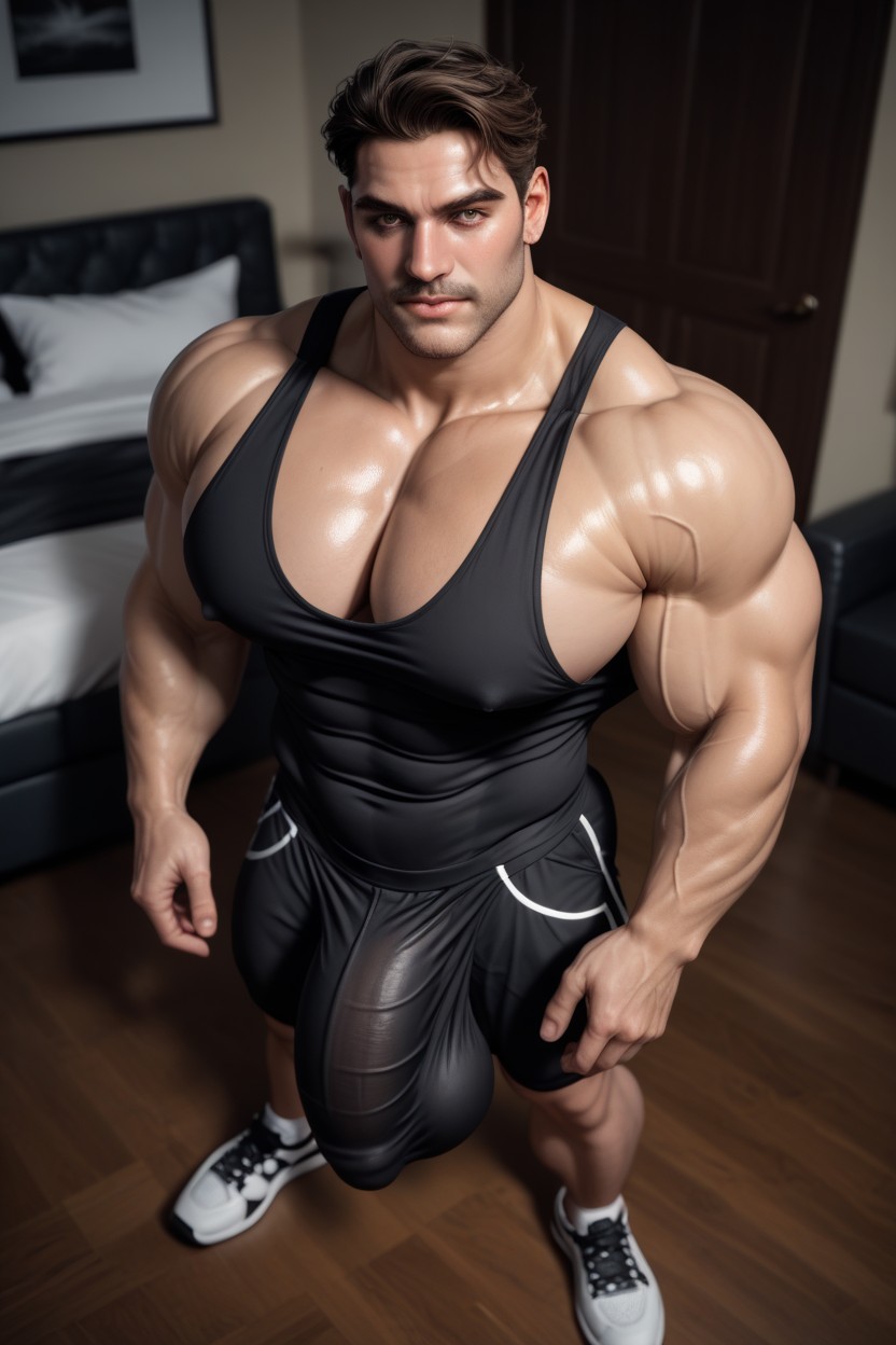 Handsome Eyes, Pale Skin, Thick Cock AI Gay Porn