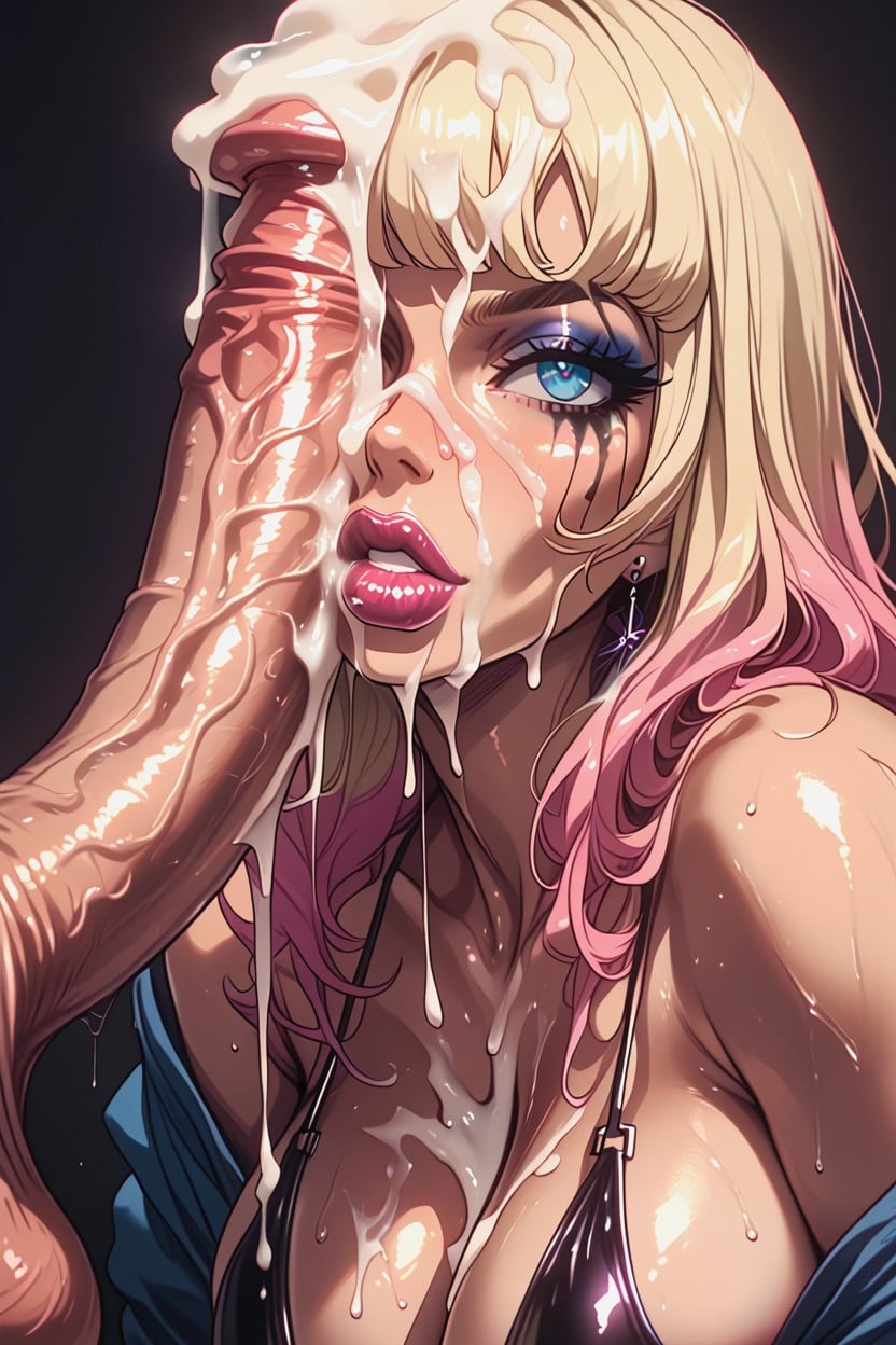 Sideboob, Cum On Thigh, Sweaty Hentai AI Porn