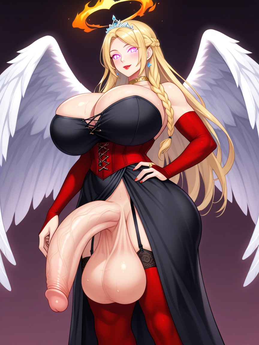 Jewelry, Thigh High Socks, Tall Porno IA transsexuelle