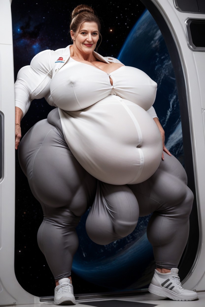 Astronaut, Muscular, Impossibly Huge Ass AI Porn