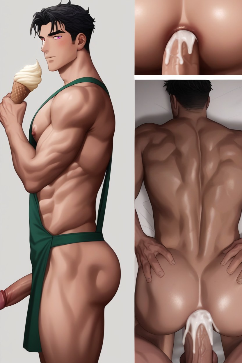 Wide Angle, Before And After, Restaurant AI Gay Porn