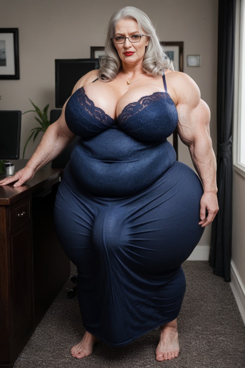 Ssbbw Gigantic Lady, Oficina, Hyper Amount Of Hair On Arms Dress Down To Her Feet Porno IA