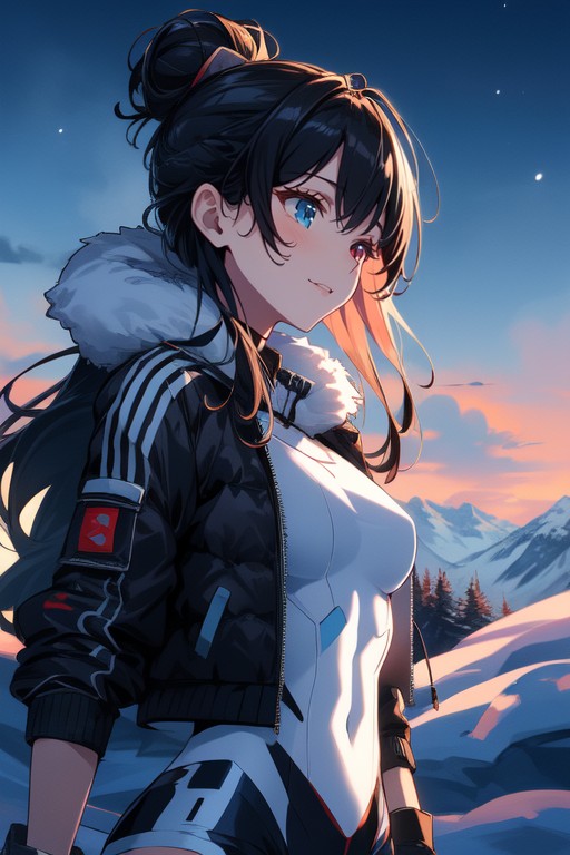 Figure, Hair Clips, Slight Build Hentai AI Porn