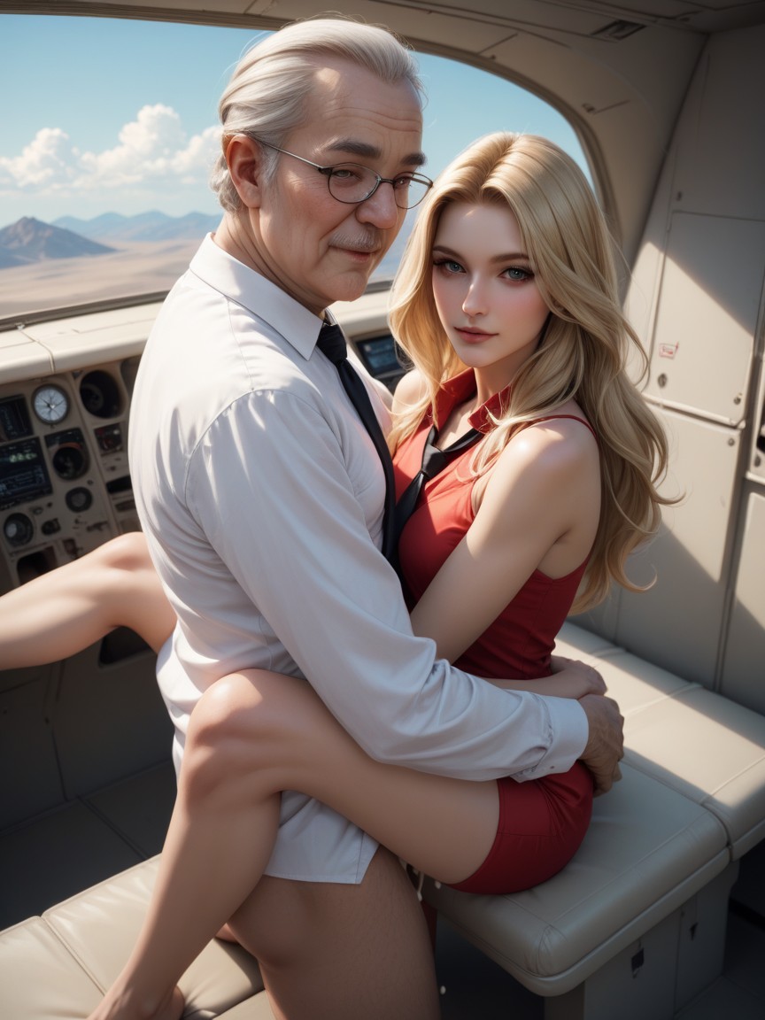 Skinny, Arm Around Head, 20+ AI Porn