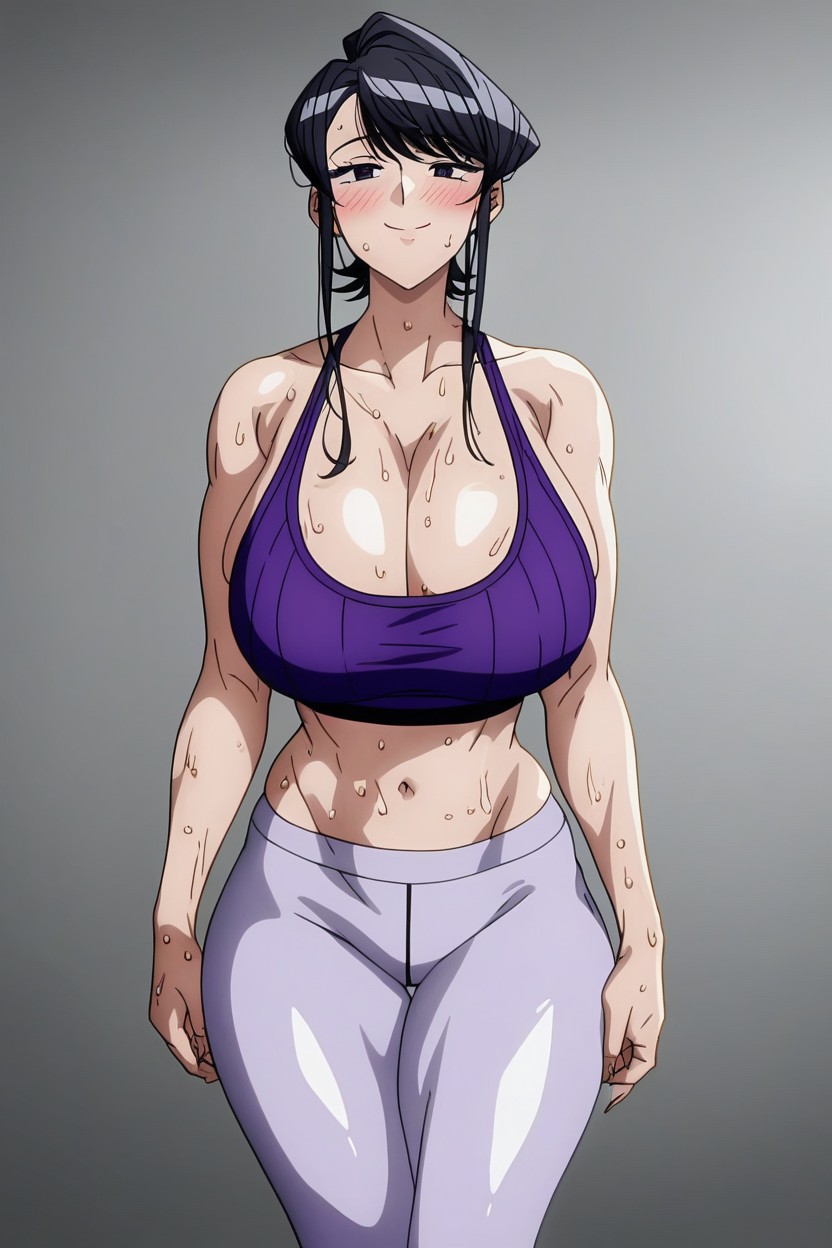 Massive Ass, Fit Woman, Large Boobs Hentai AI Porn