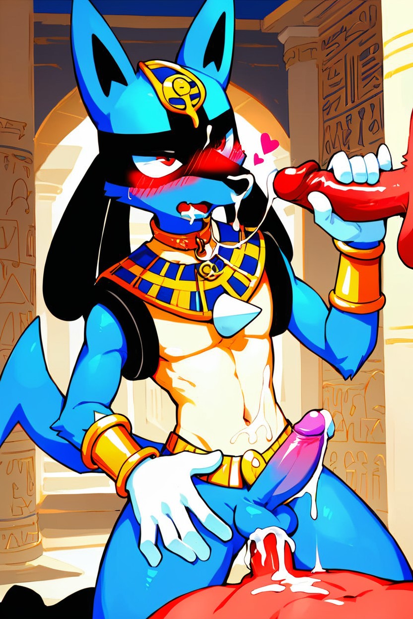 Anthro Penetrating, Bodily Fluids, Humanoid Penis AI Porn