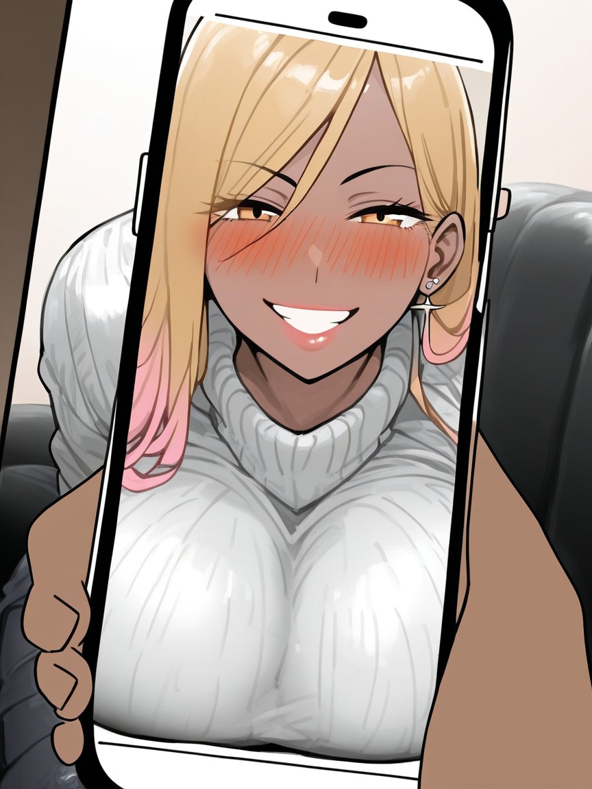 Thick Lips, Laying, Skin Detail Hentai AI Porn