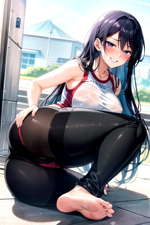 Leggings, Front View, Nipples Hentai AI Porn