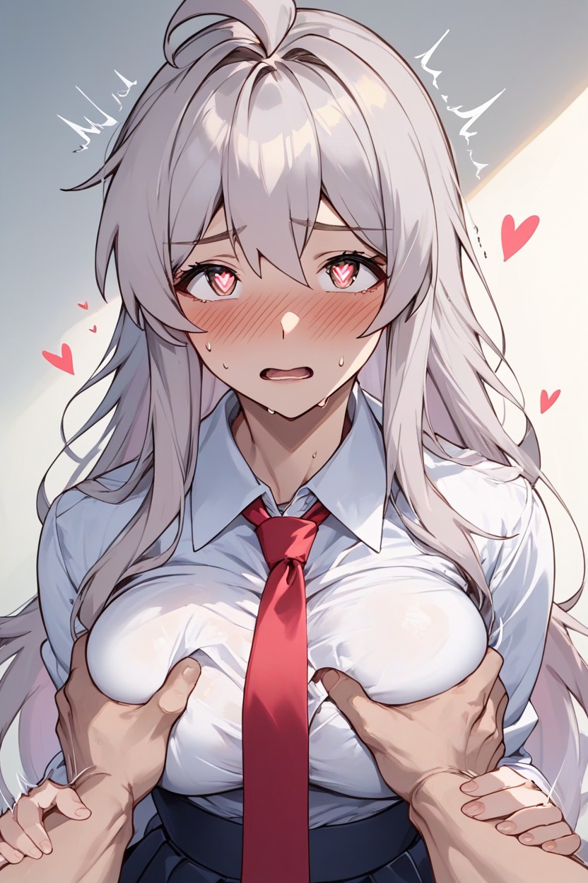 Shocked, 18+, Ash Hair Hentai AI Porn