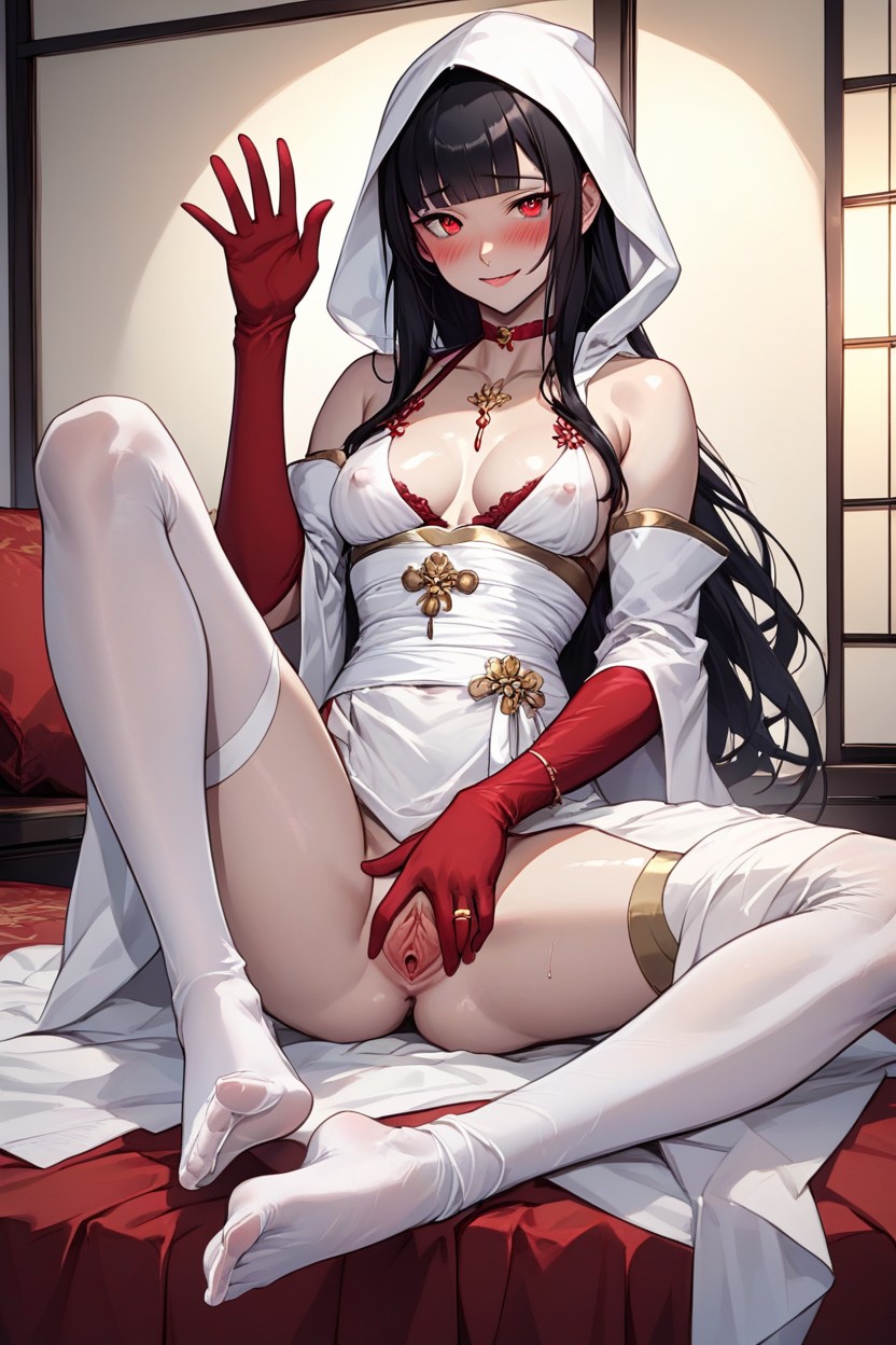 Embarrassed , Oiled Skin, Virgin Hentai AI Porn