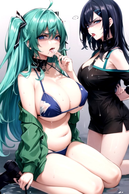 Humiliation, Swapping Spit, Drooling AI Porn