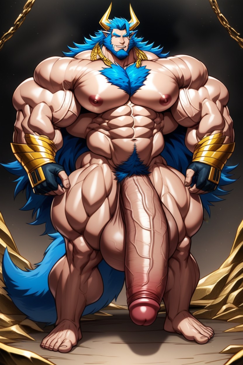 Full Body, Hyper Thick Cock, Underpants AI Gay Porn