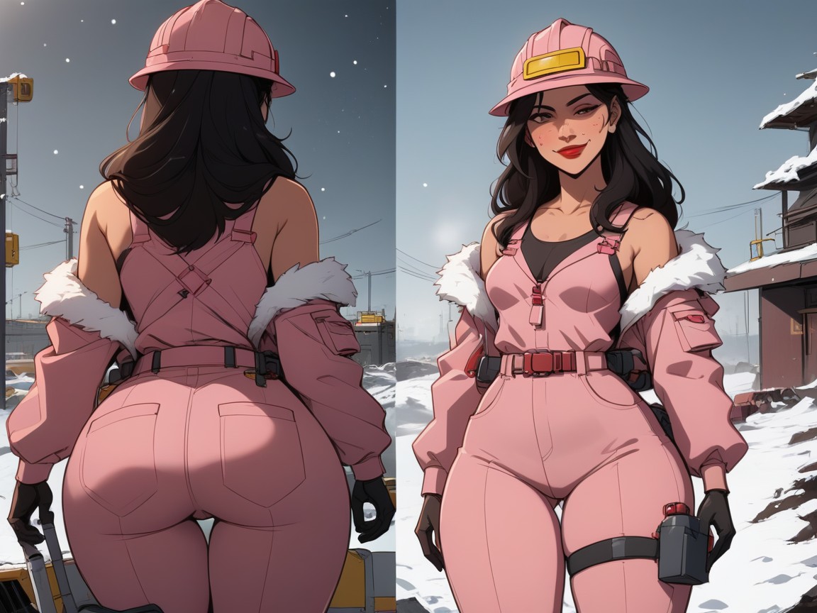 Low Breast Width, 두꺼운 허벅지, High Color Contrast 라틴 AI 야짤