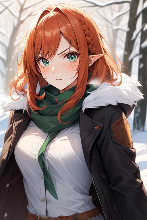 Alert Expression, Tall, Warm Anime Hentai AI Porn
