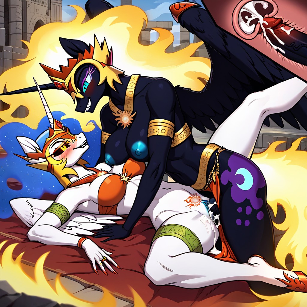 Breasts Out, Missionary Position, Horny Furry AI Porn