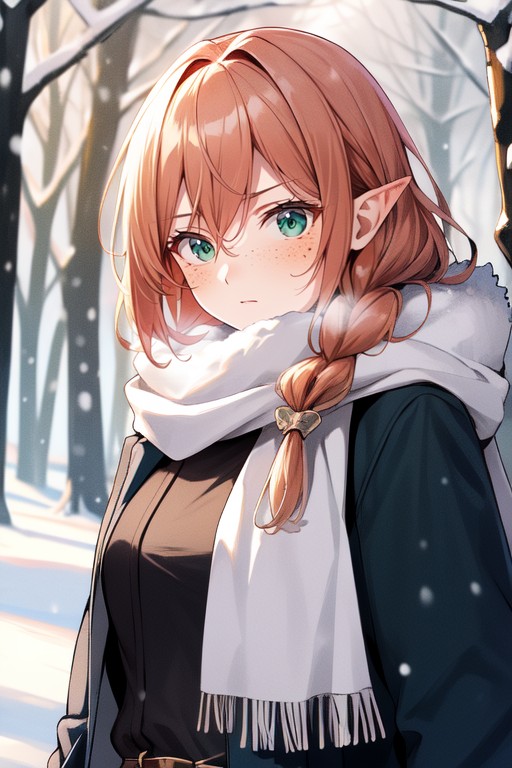 Snowing, Add Detail, Fur Collar Hentai AI Porn