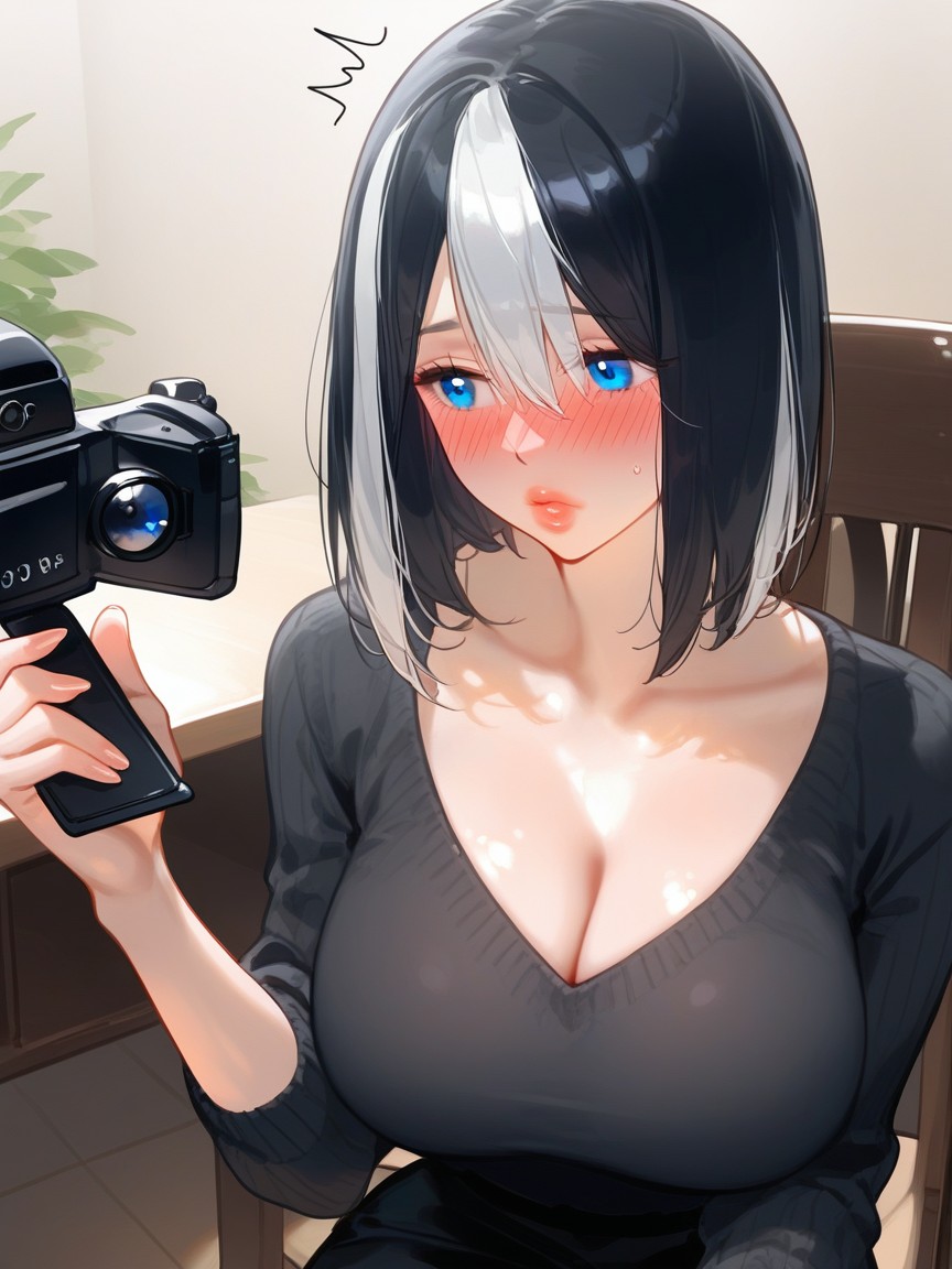 Thick Thighs, Beautiful Face, Natural Breasts Hentai AI Porn