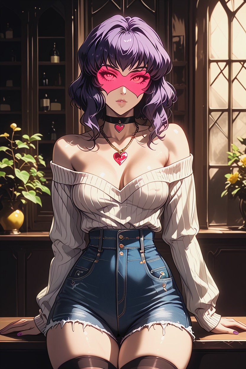 Saggy Breasts, Revealing Breasts, Tight Jeans Shorts Hentai AI Porn