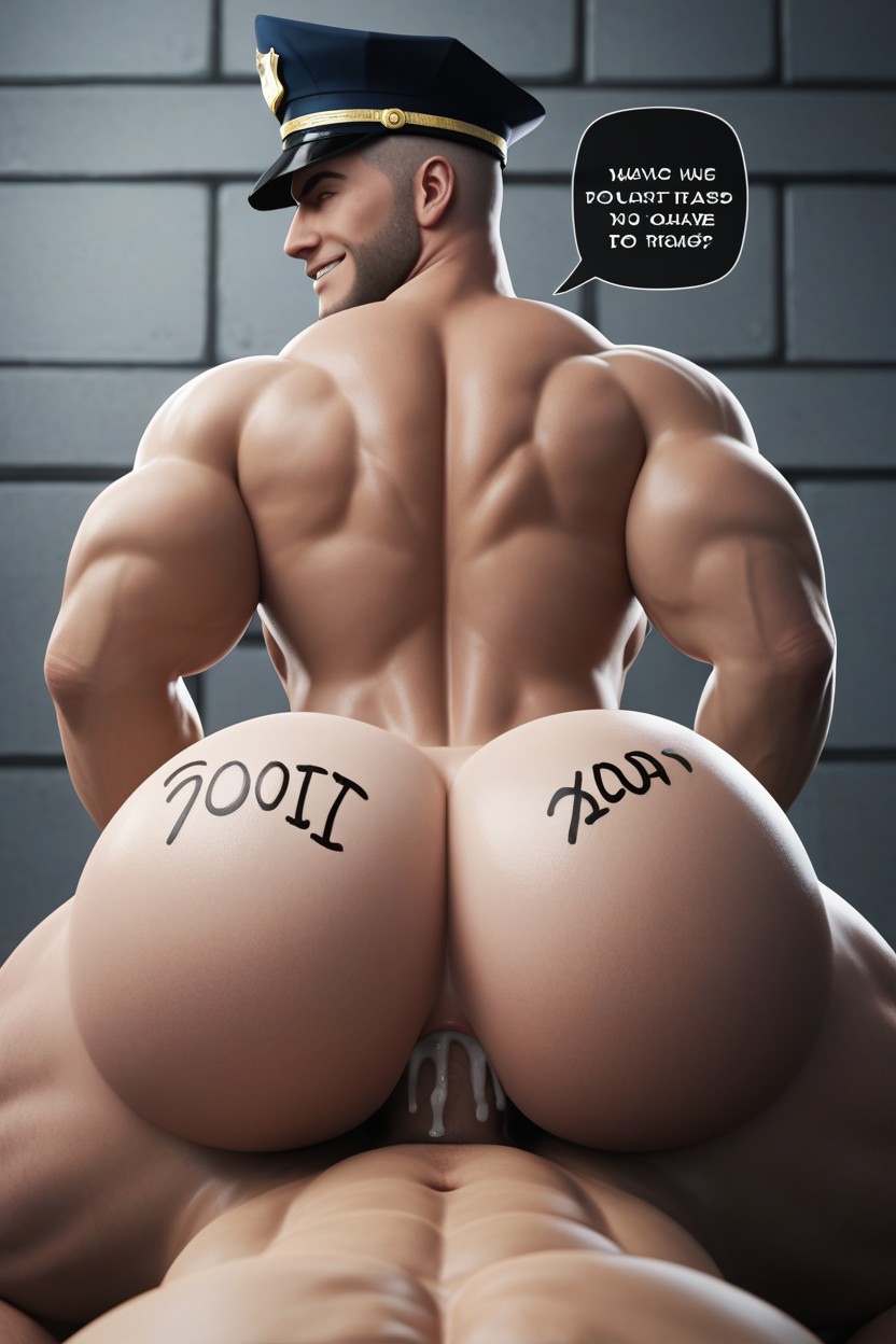 Bottom On Top, Body Writing, Submissive Top AI Gay Porn