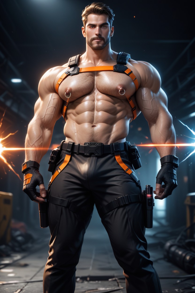 Gay, Absurd Res, Hairy Body AI Gay Porn