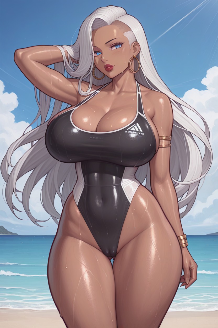 Voluptuous Body, Curvy, African Hentai AI Porn