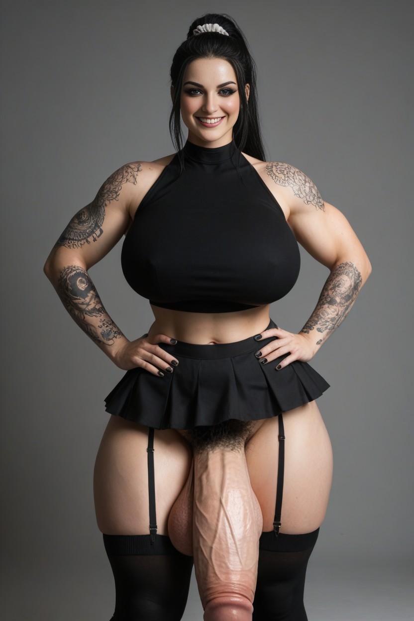 Pale Skin, By Snu Snu, Pubic Hair Shemale AI Porn