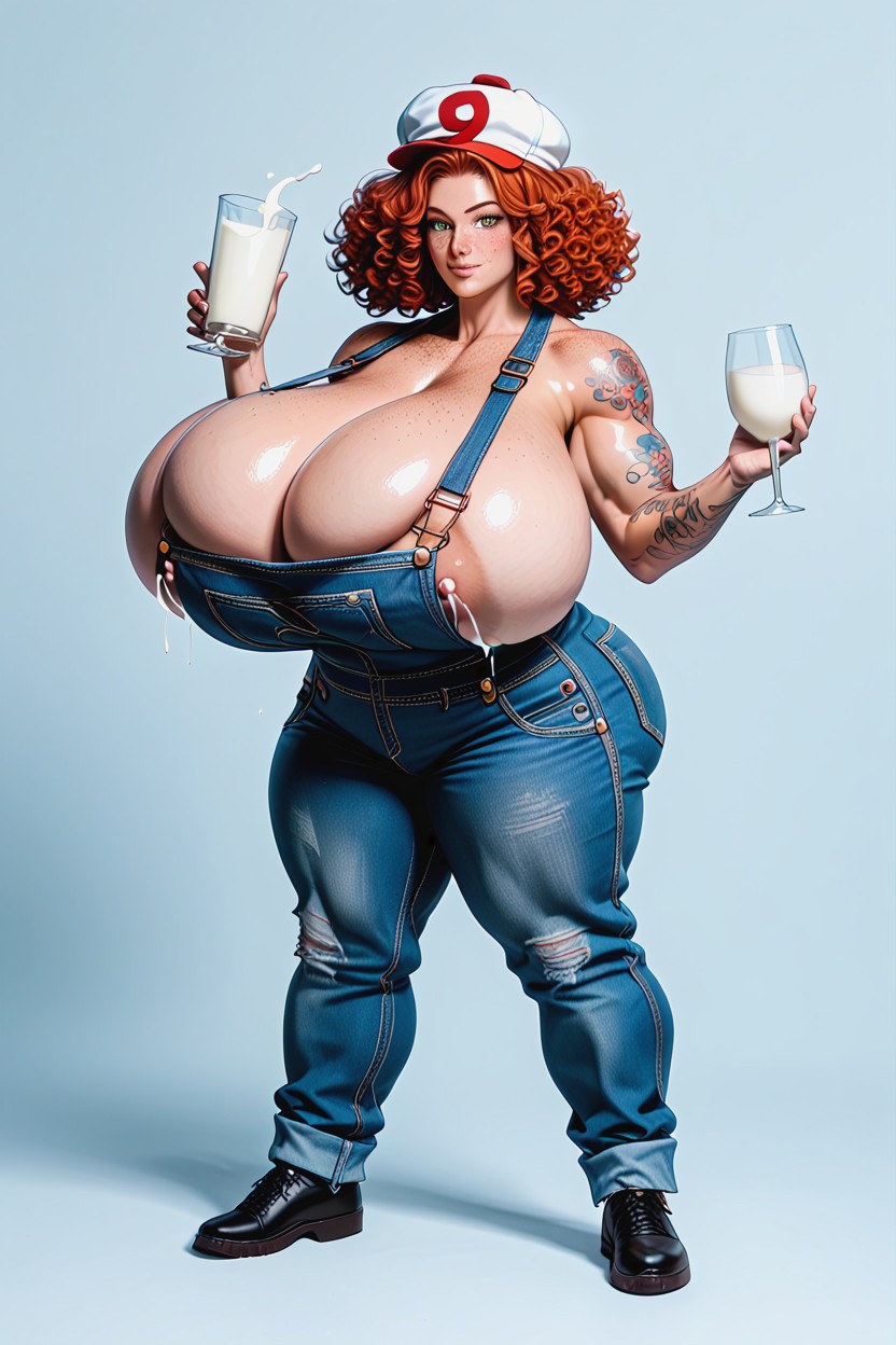 Thick Thighs, Ginger, Muscular AI Gay Porn