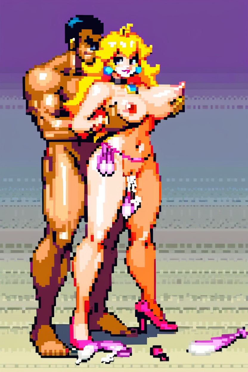 Large Breasts, Used Condom Belt, Ashamed Hentai AI Porn
