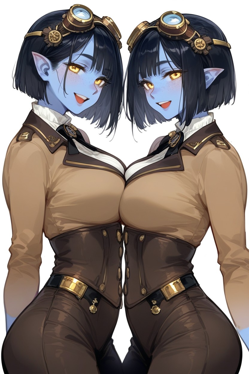 Bobcut, Steampunk Pants, 18+ Hentai AI Porn